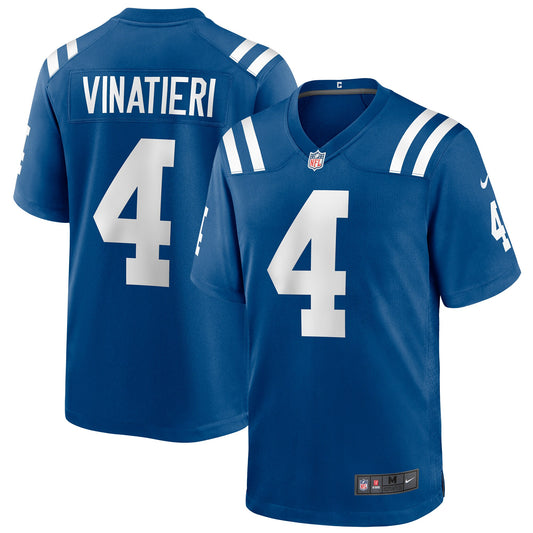 Indianapolis Colts Adam Vinatieri Game Royal Football Jersey product image