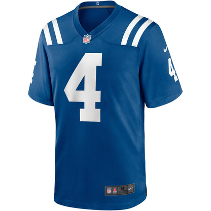 Indianapolis Colts Adam Vinatieri Game Royal Football Jersey product image