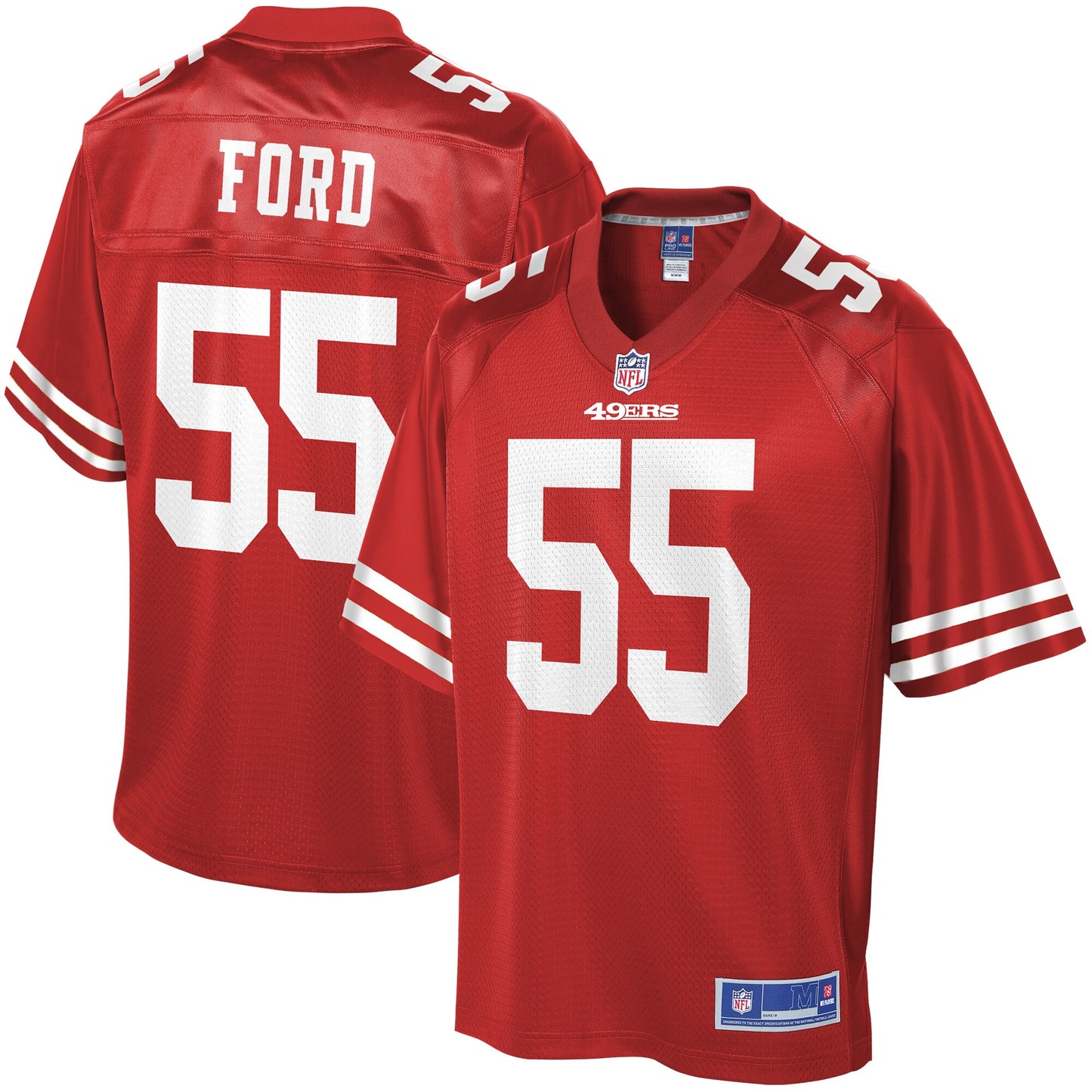 San Francisco 49ers Dee Ford 1969 Pro Line Scarlet Football Jersey product image