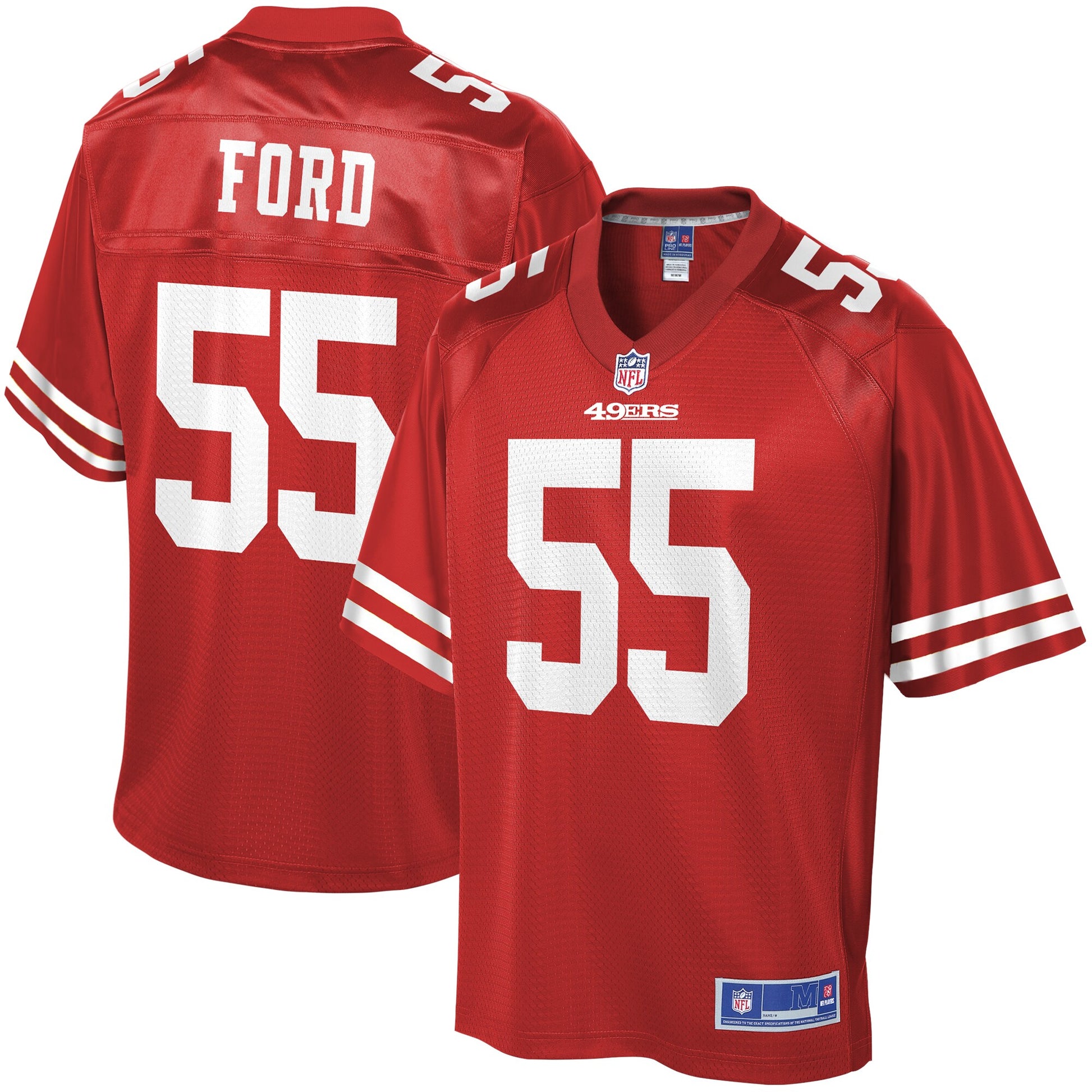 San Francisco 49ers Dee Ford 1969 Pro Line Scarlet Football Jersey product image