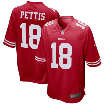 San Francisco 49ers Dante Pettis 1957 Game Scarlet Football Jersey product image