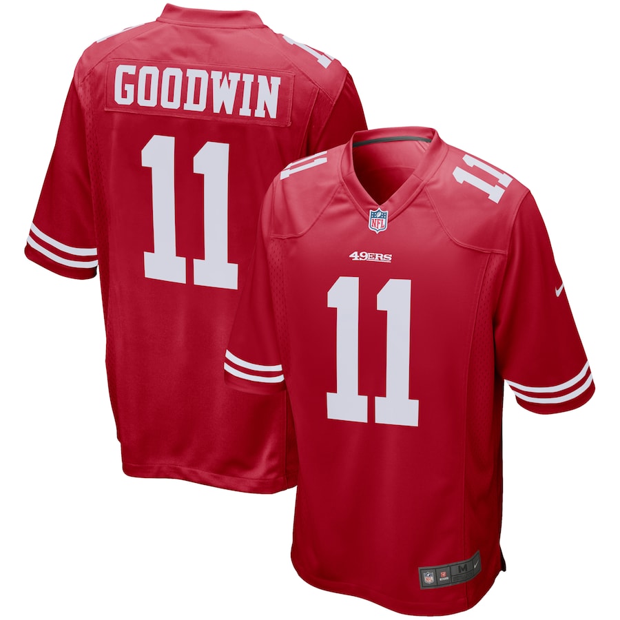San Francisco 49ers Marquise Goodwin 1976 Game Scarlet Football Jersey product image