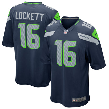 Seattle Seahawks Tyler Lockett 1986 Game Navy Football Jersey product image