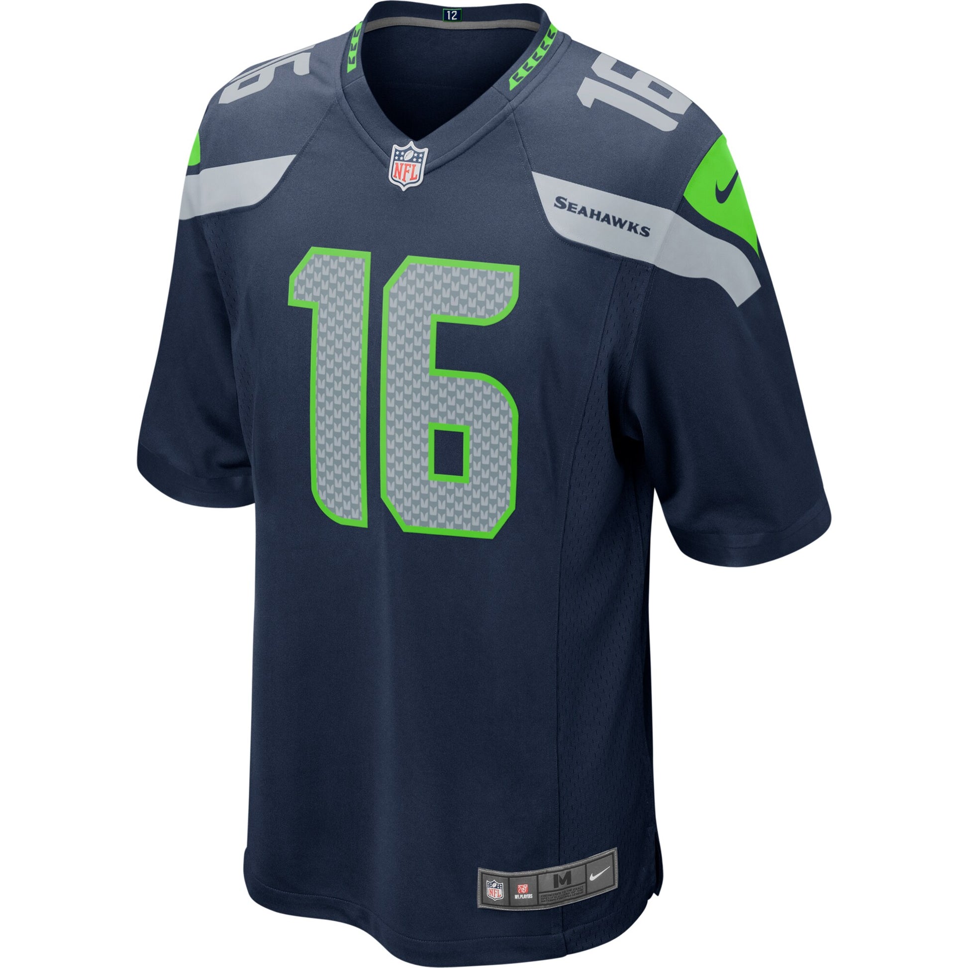 Seattle Seahawks Tyler Lockett 1986 Game Navy Football Jersey product image