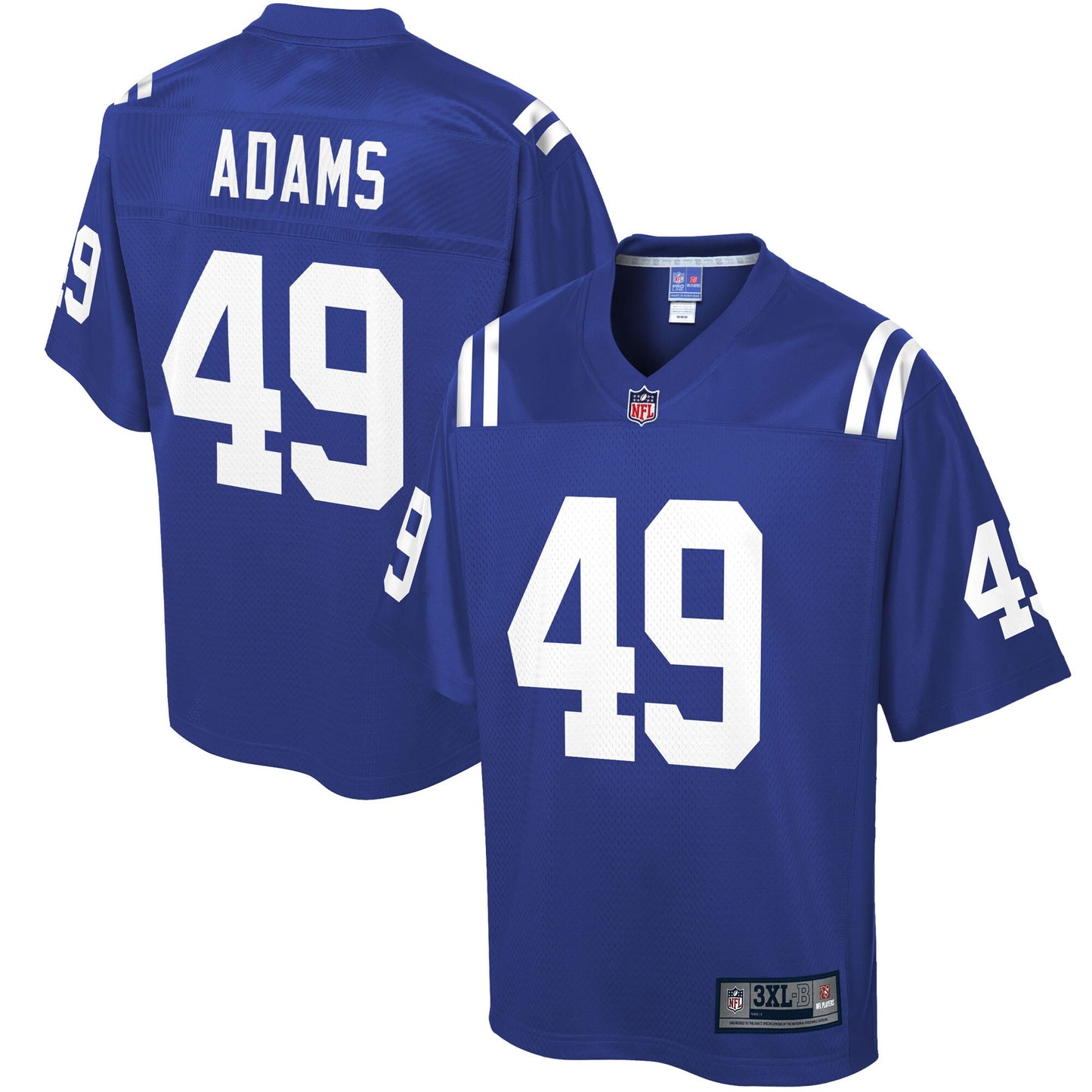 Indianapolis Colts Matthew Adams Pro Line Big & Tall Royal Football Jersey product image