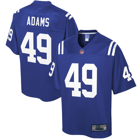 Indianapolis Colts Matthew Adams Pro Line Big & Tall Royal Football Jersey product image