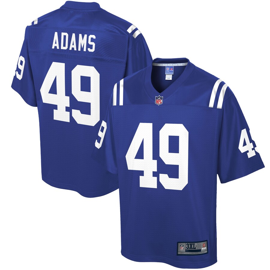 Indianapolis Colts Matthew Adams Pro Line Big & Tall Royal Football Jersey product image