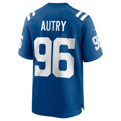 Indianapolis Colts Denico Autry Game Royal Football Jersey product image