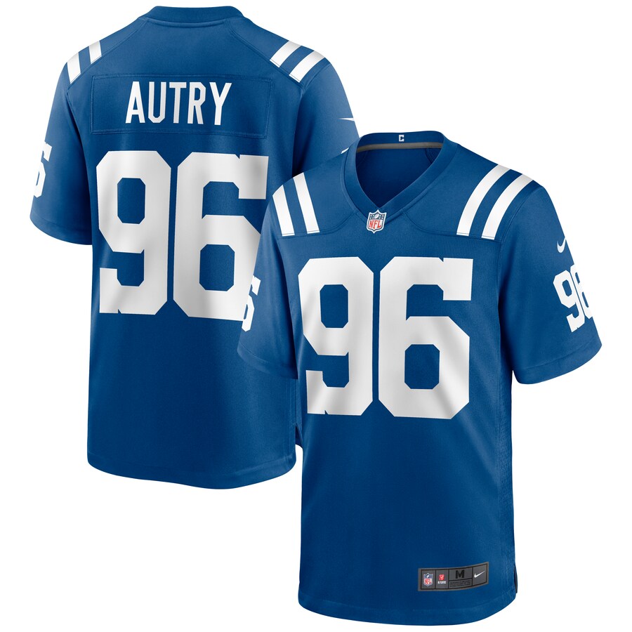 Indianapolis Colts Denico Autry Game Royal Football Jersey product image
