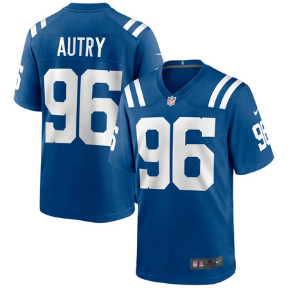 Indianapolis Colts Denico Autry Game Royal Football Jersey product image