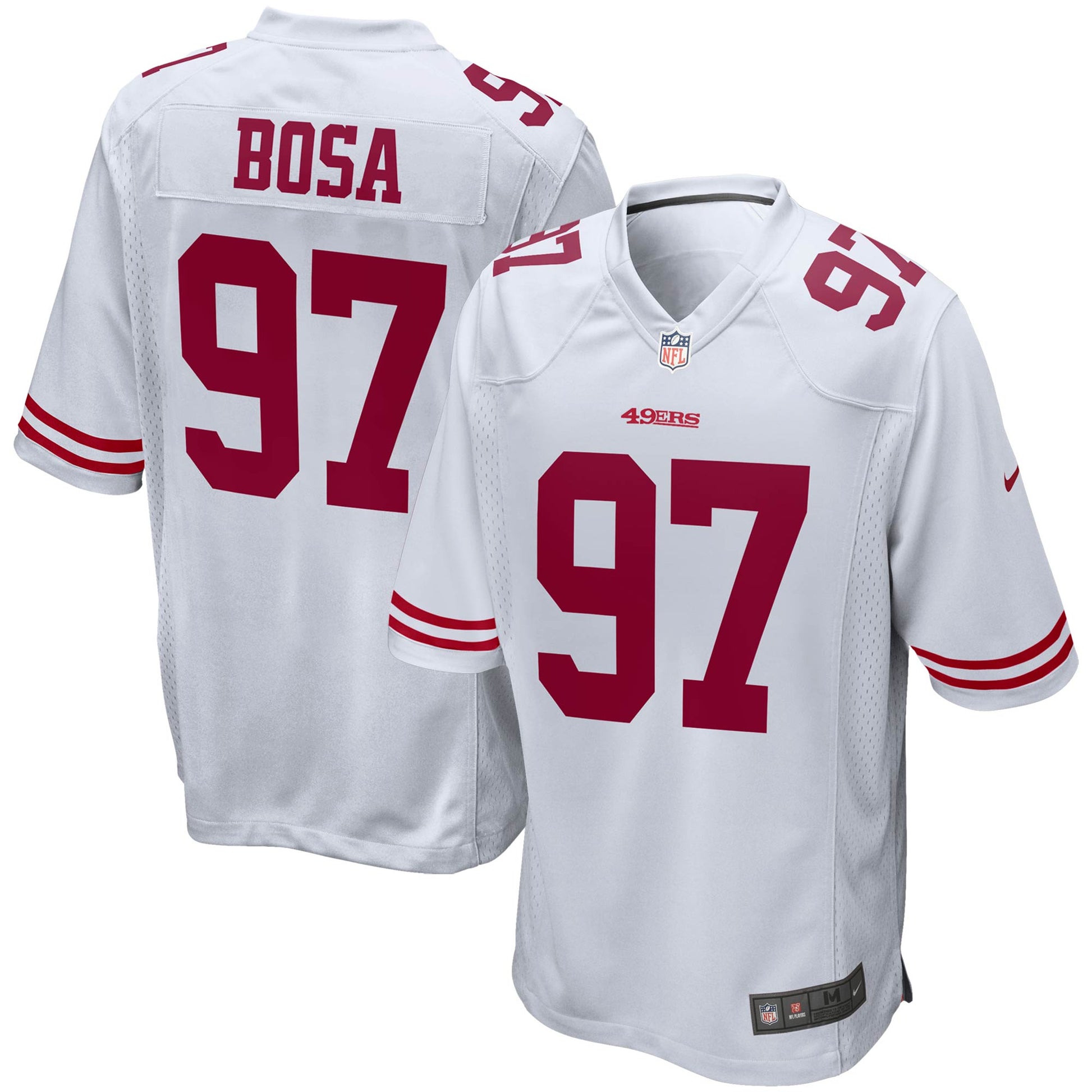 San Francisco 49ers Nick Bosa 1937 Game White Football Jersey product image