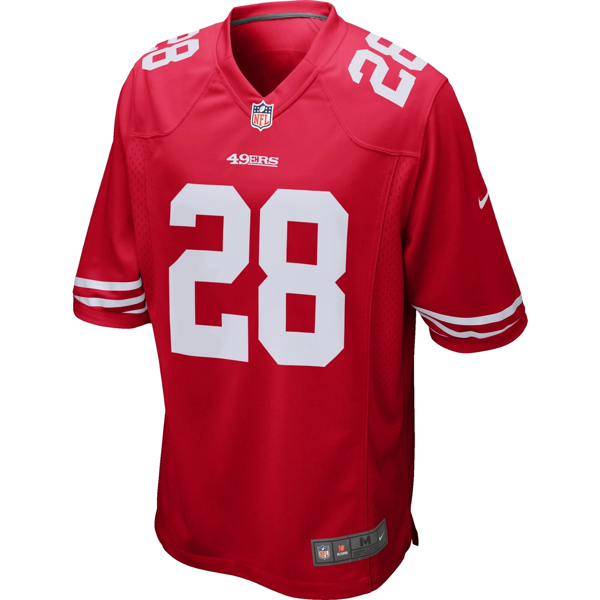 San Francisco 49ers Carlos Hyde 1945 Game Scarlet Football Jersey product image