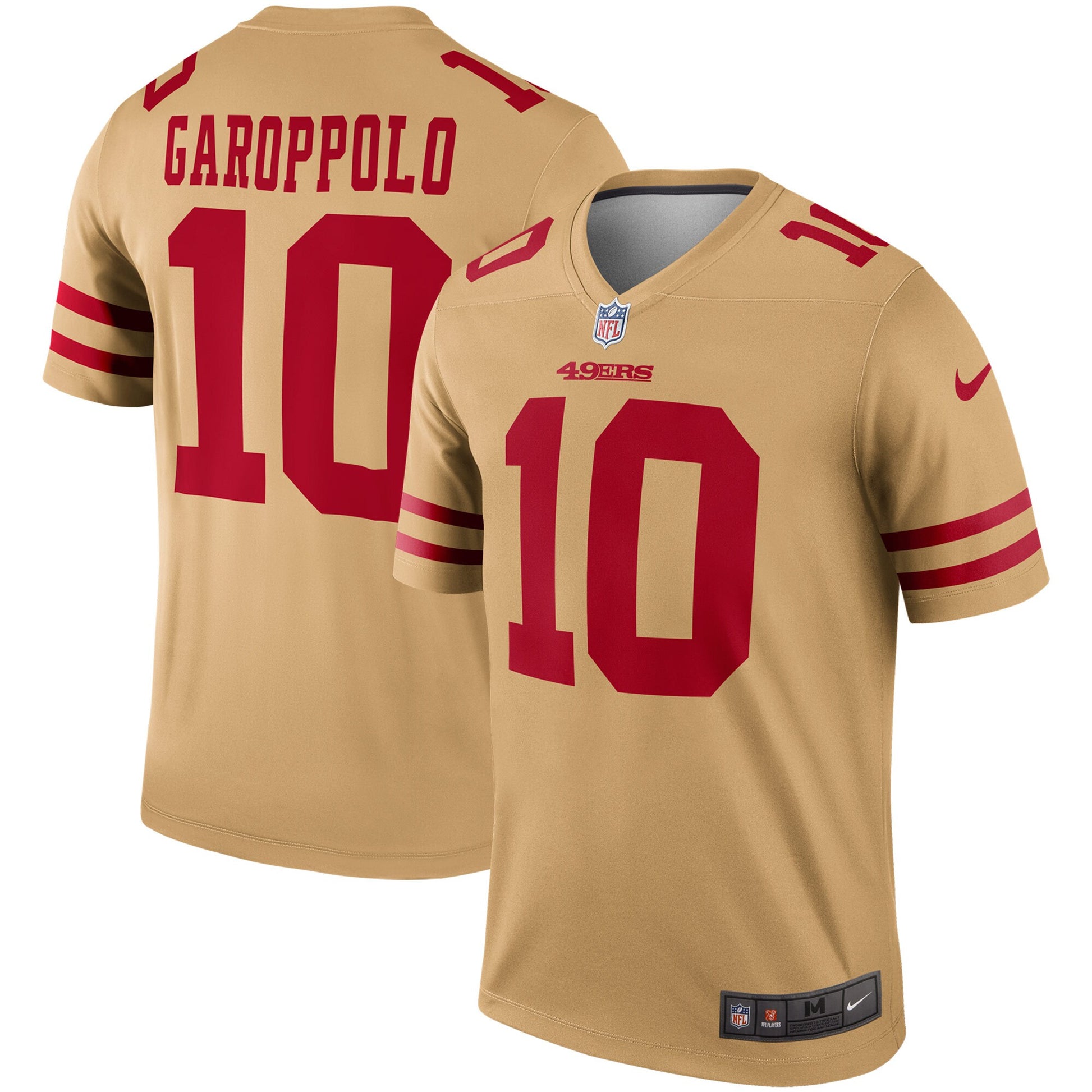 San Francisco 49ers Jimmy Garoppolo 1922 Gold Football Jersey product image