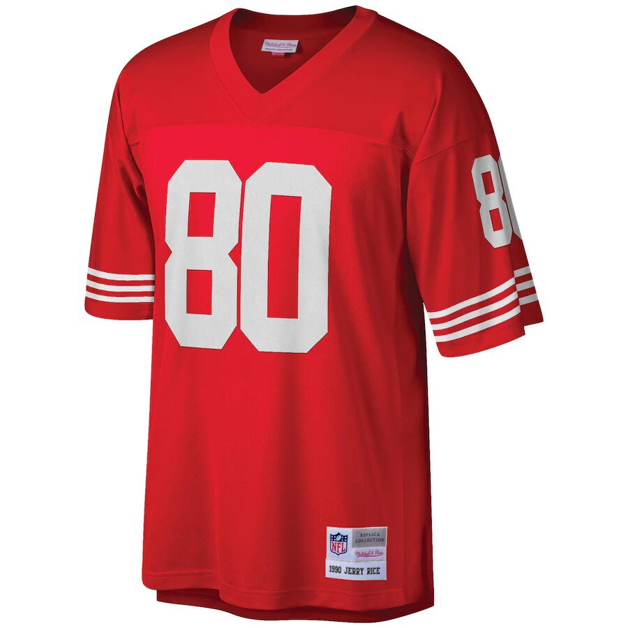 San Francisco 49ers Jerry Rice 1990 1932 Big & Tall Scarlet Football Jersey product image