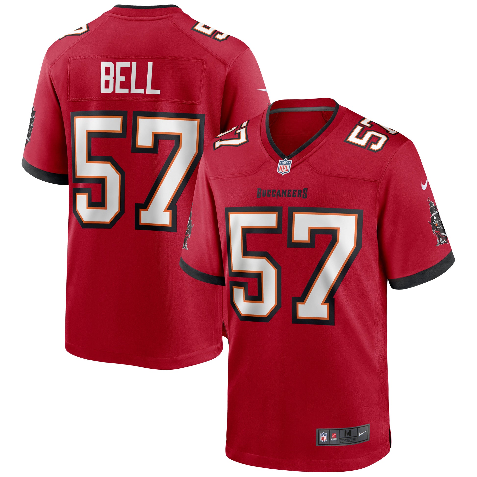 Tampa Bay Buccaneers Quinton Bell Game Red Football Jersey product image