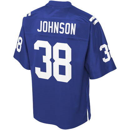 Indianapolis Colts Isaiah Johnson Pro Line Big & Tall Royal Football Jersey product image