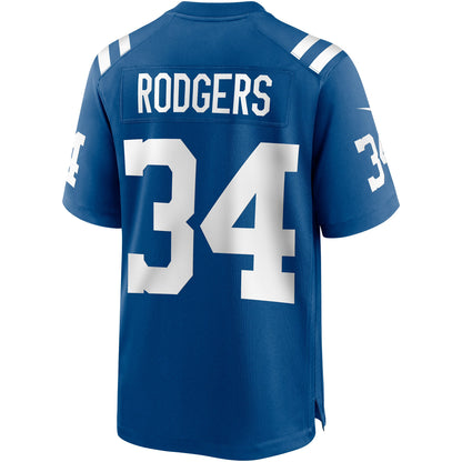 Indianapolis Colts Isaiah Rodgers Game Royal Football Jersey product image