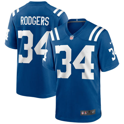 Indianapolis Colts Isaiah Rodgers Game Royal Football Jersey product image