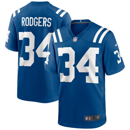 Indianapolis Colts Isaiah Rodgers Game Royal Football Jersey product image