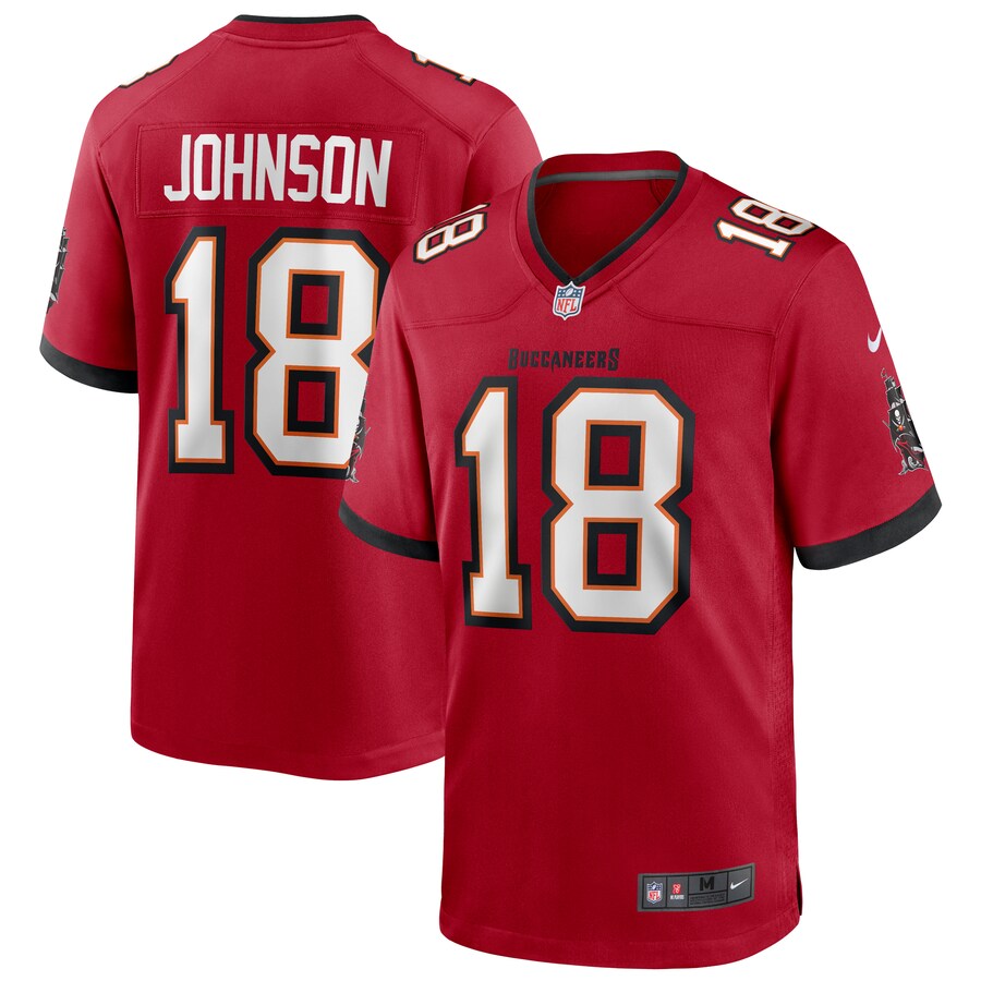 Tampa Bay Buccaneers Tyler Johnson Game Red Football Jersey product image