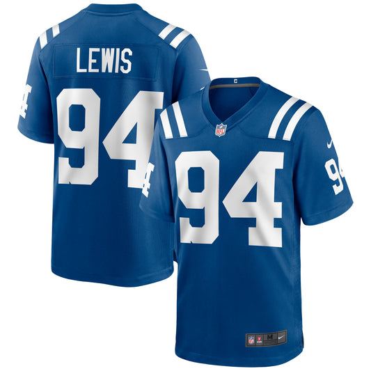 Indianapolis Colts Tyquan Lewis Game Royal Football Jersey product image