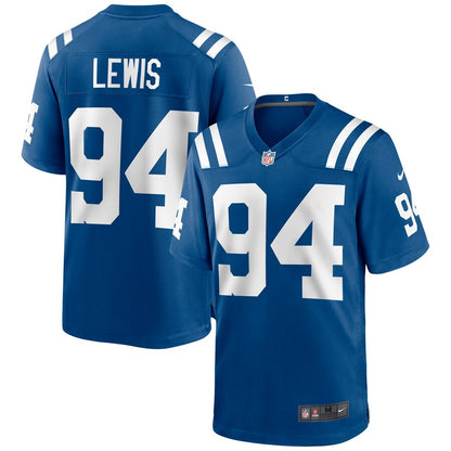 Indianapolis Colts Tyquan Lewis Game Royal Football Jersey product image