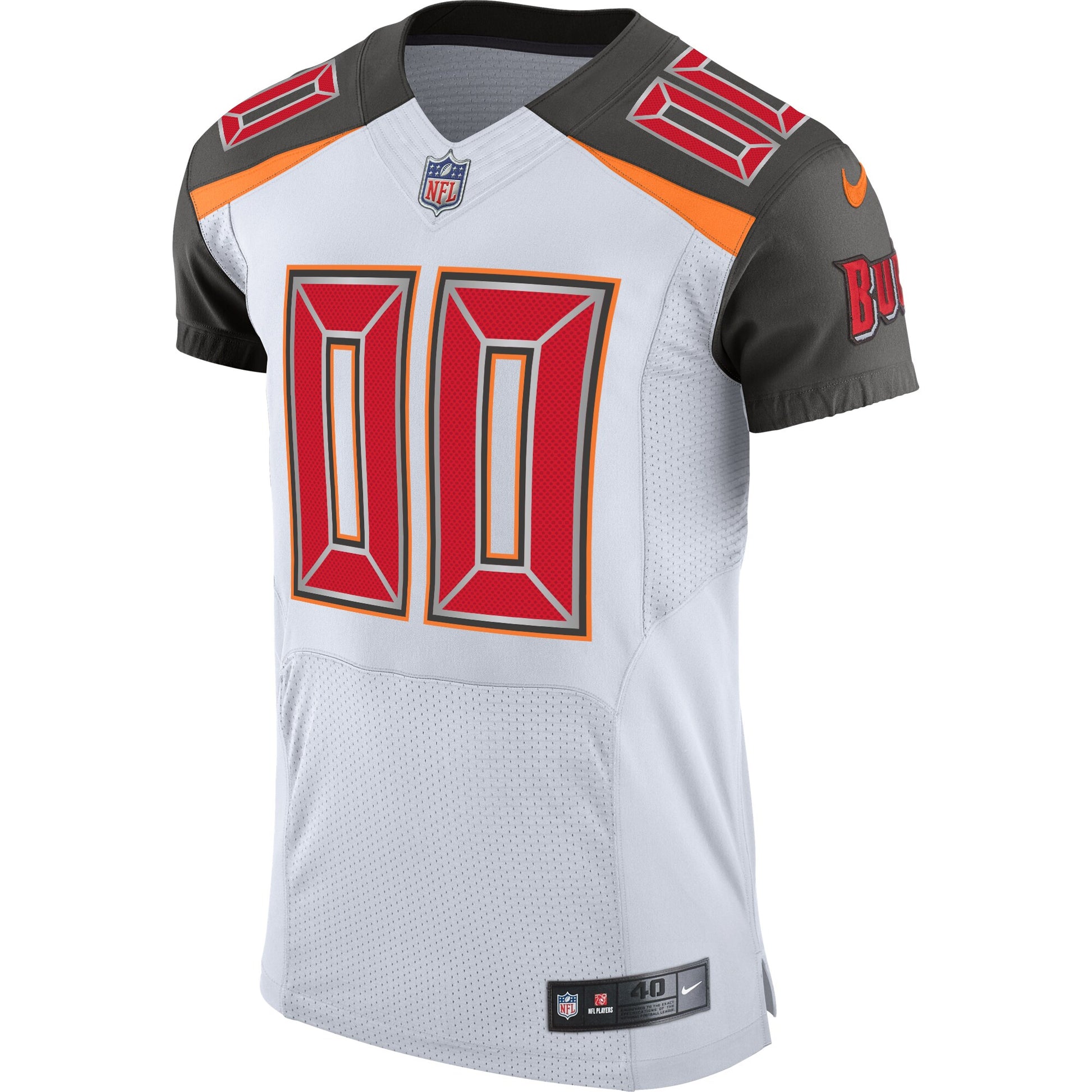 Tampa Bay Buccaneers Custom White Football Jersey product image