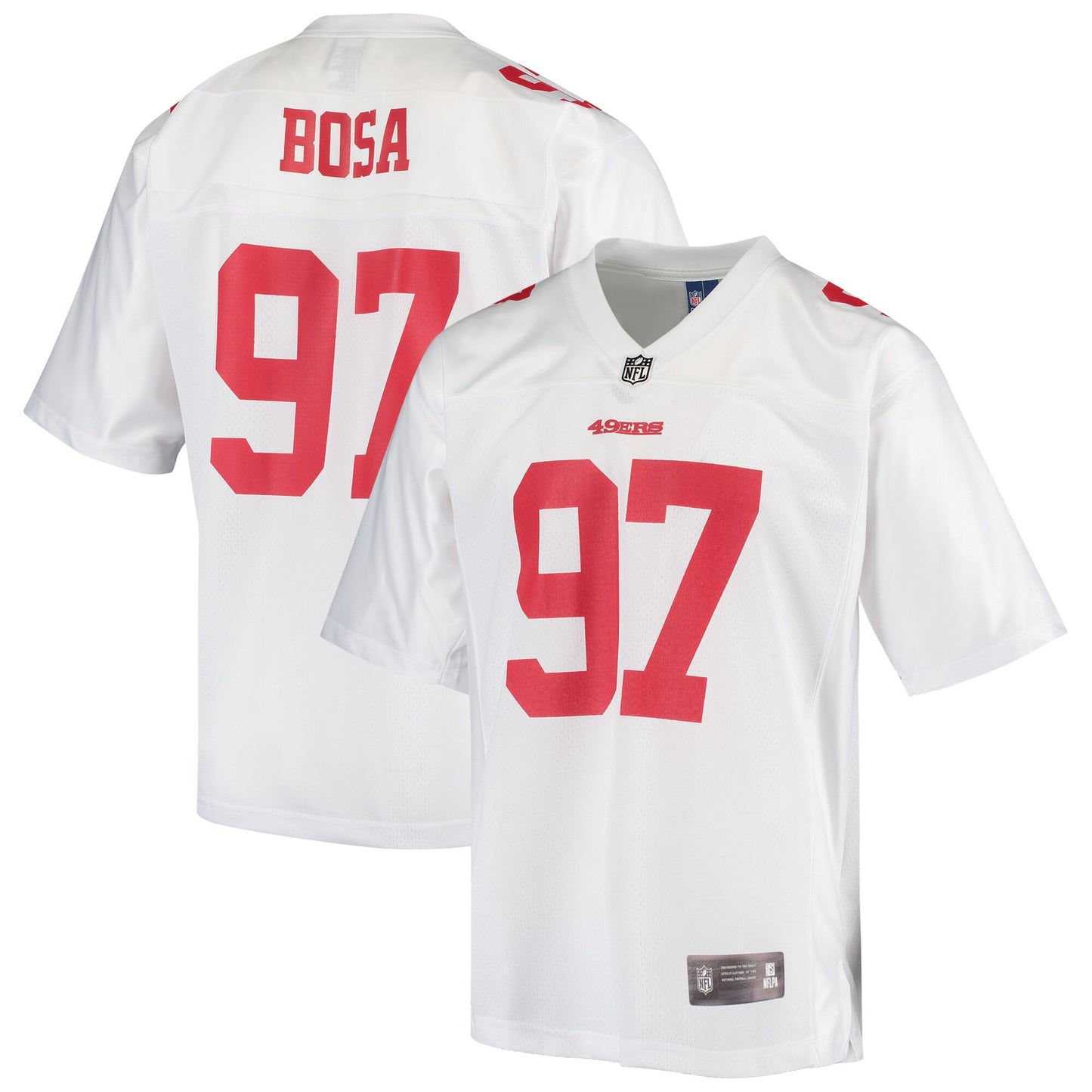 San Francisco 49ers Nick Bosa 1943 Pro Line White Football Jersey product image
