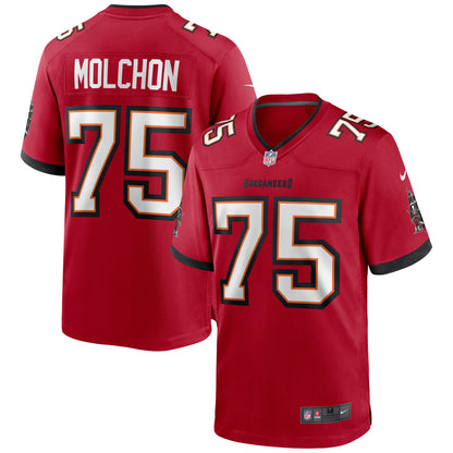 Tampa Bay Buccaneers John Molchon Game Red Football Jersey product image