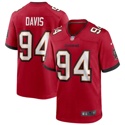 Tampa Bay Buccaneers Khalil Davis Game Red Football Jersey product image
