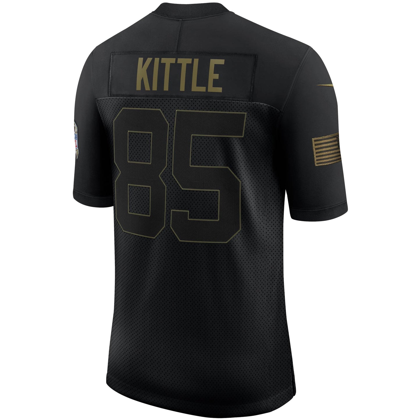 San Francisco 49ers George Kittle 1906 Limited Salute To Service Black Football Jersey product image