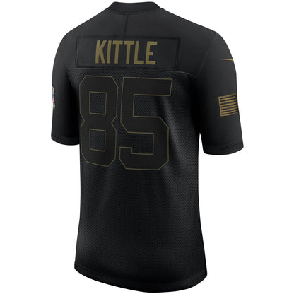 San Francisco 49ers George Kittle 1906 Limited Salute To Service Black Football Jersey product image