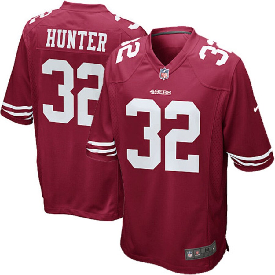 San Francisco 49ers Kendall Hunter 1958 Game Scarlet Football Jersey product image