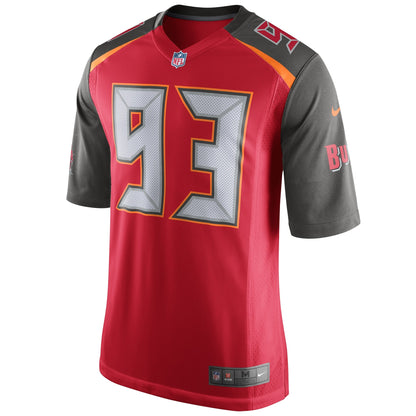 Tampa Bay Buccaneers Gerald Mccoy Game Red Football Jersey product image