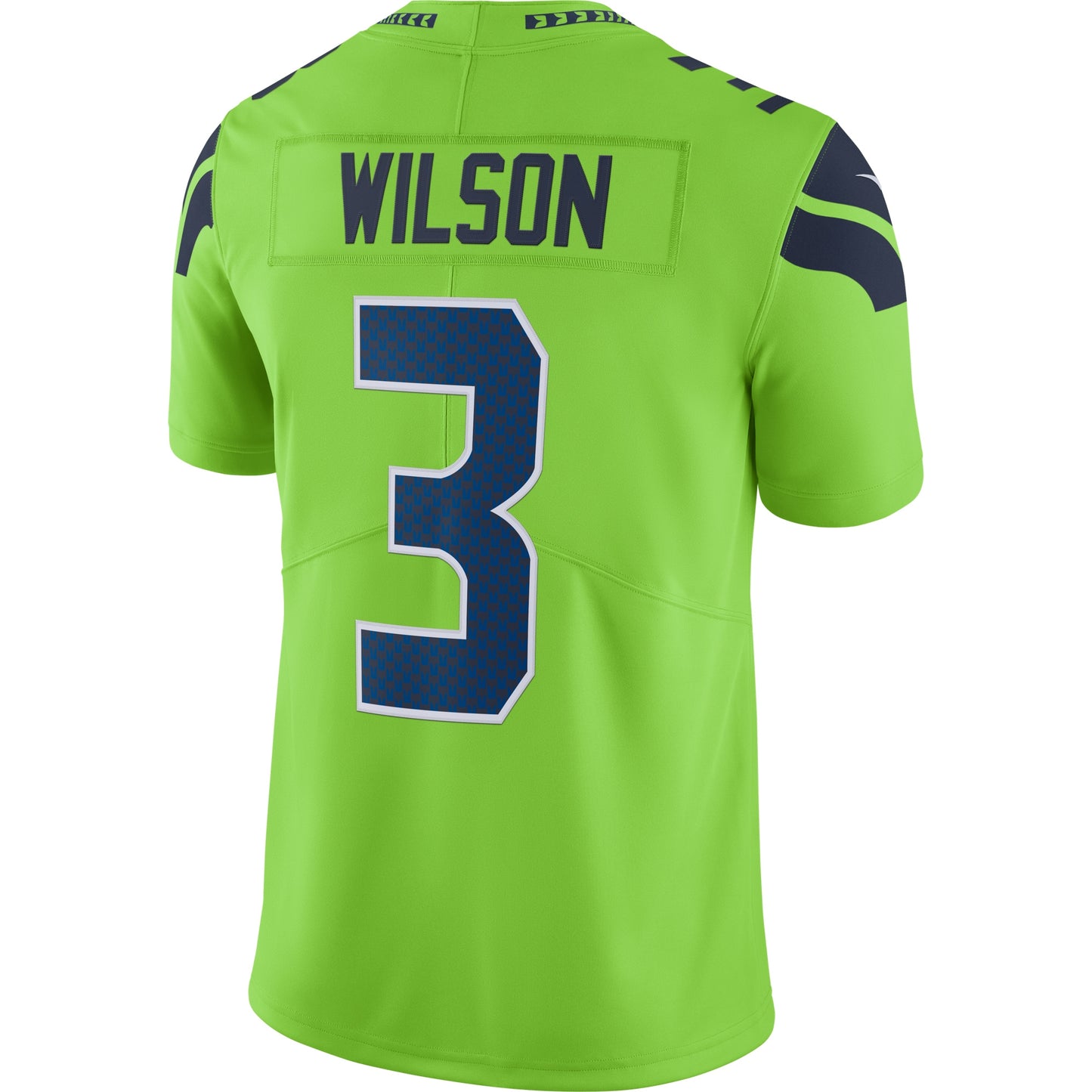Seattle Seahawks Russell Wilson Neon 1988 Limited Green Football Jersey product image