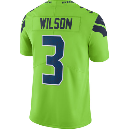 Seattle Seahawks Russell Wilson Neon 1988 Limited Green Football Jersey product image