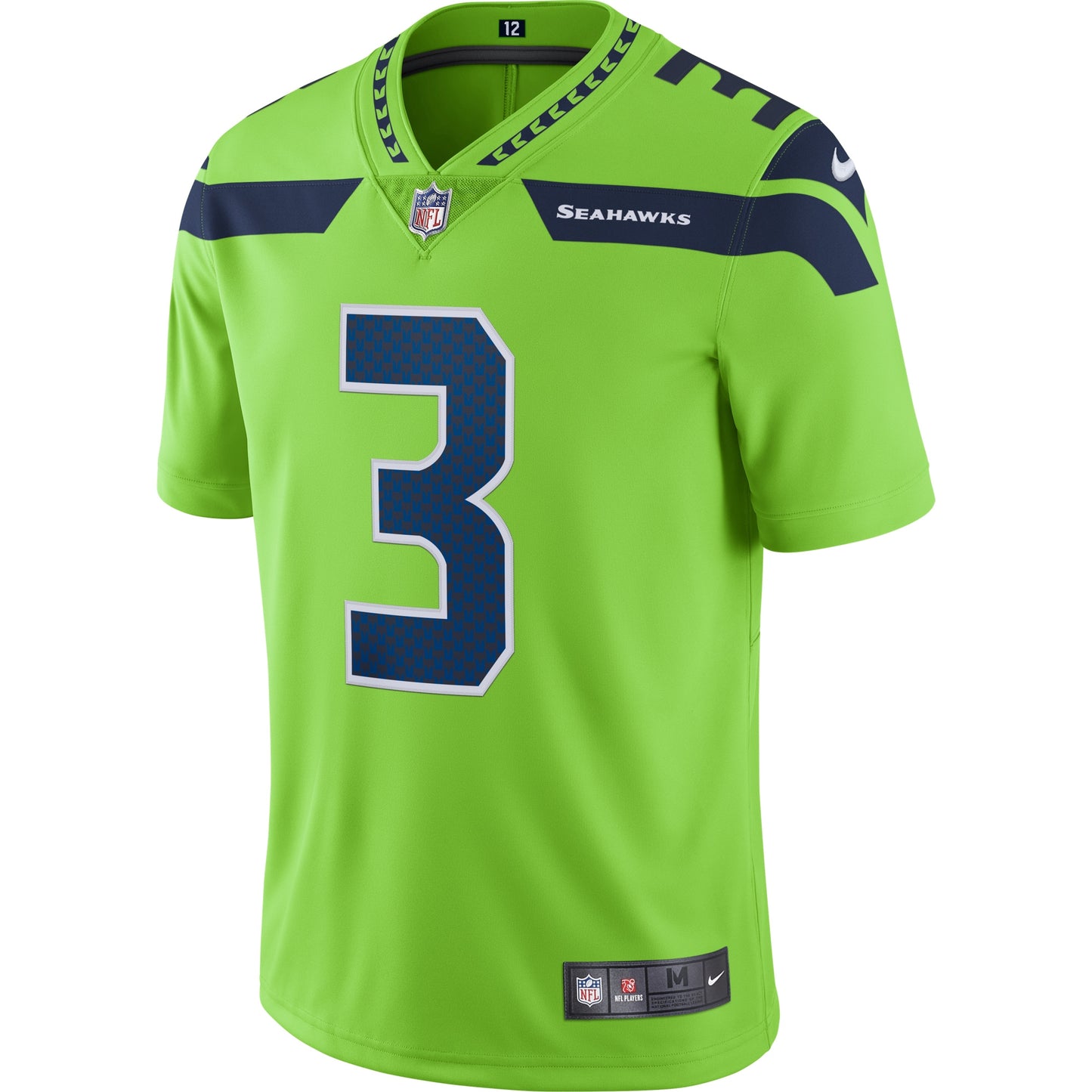 Seattle Seahawks Russell Wilson Neon 1988 Limited Green Football Jersey product image