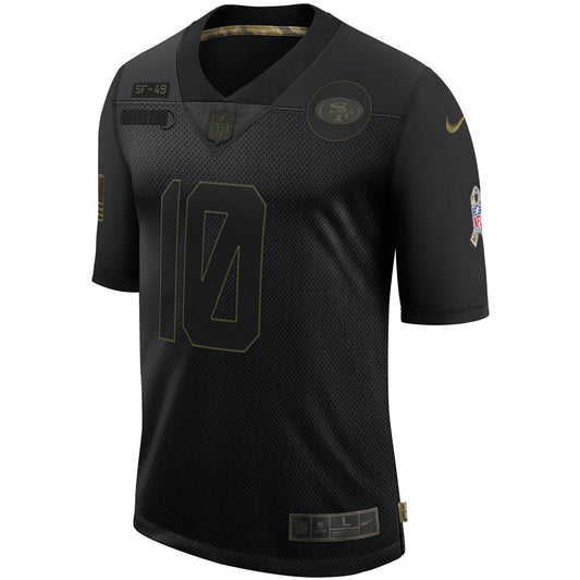 San Francisco 49ers Jimmy Garoppolo 1914 Limited Salute To Service Black Football Jersey product image