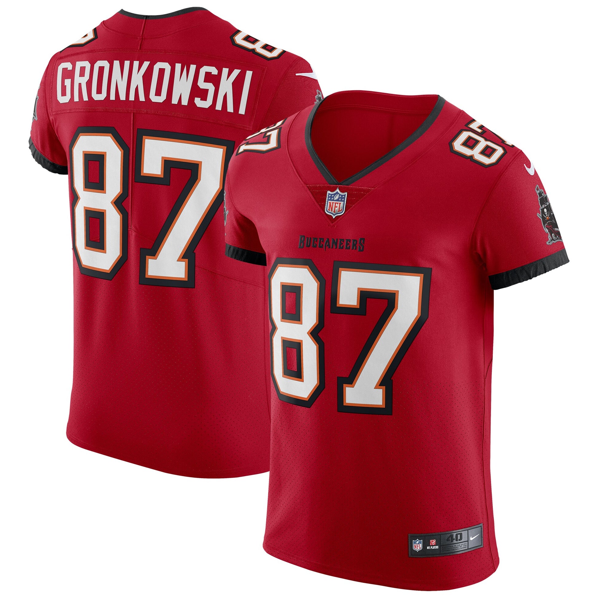 Tampa Bay Buccaneers Rob Gronkowski Red Football Jersey product image