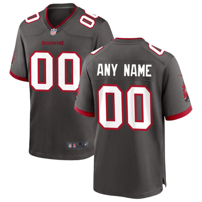 Tampa Bay Buccaneers Pewter Custom Alternate Game Football Jersey product image