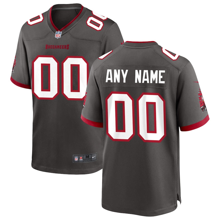 Tampa Bay Buccaneers Pewter Custom Alternate Game Football Jersey product image