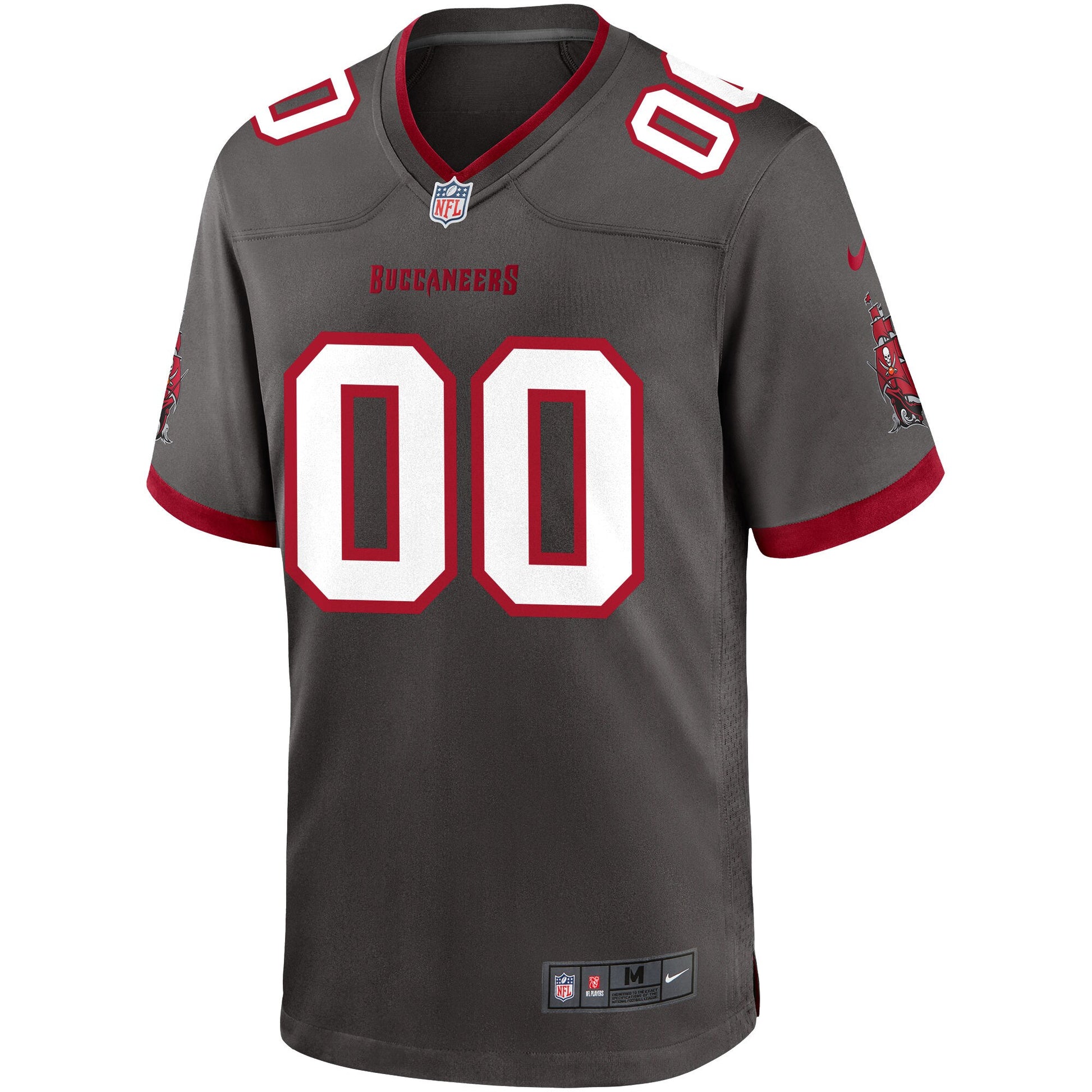 Tampa Bay Buccaneers Pewter Custom Alternate Game Football Jersey product image