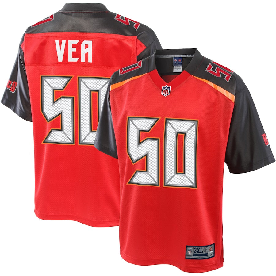 Tampa Bay Buccaneers Vita Vea Pro Line Big & Tall Red Football Jersey product image