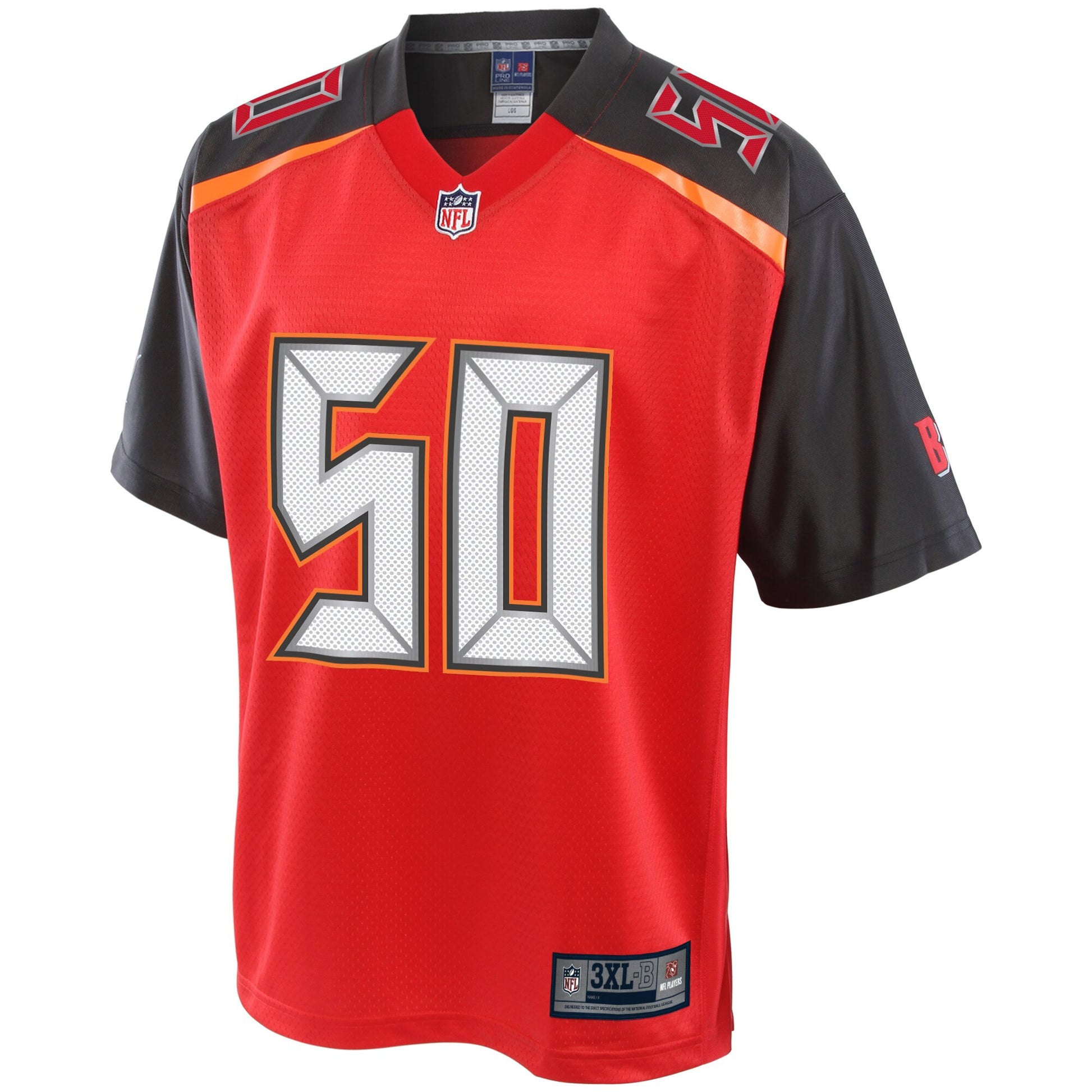 Tampa Bay Buccaneers Vita Vea Pro Line Big & Tall Red Football Jersey product image