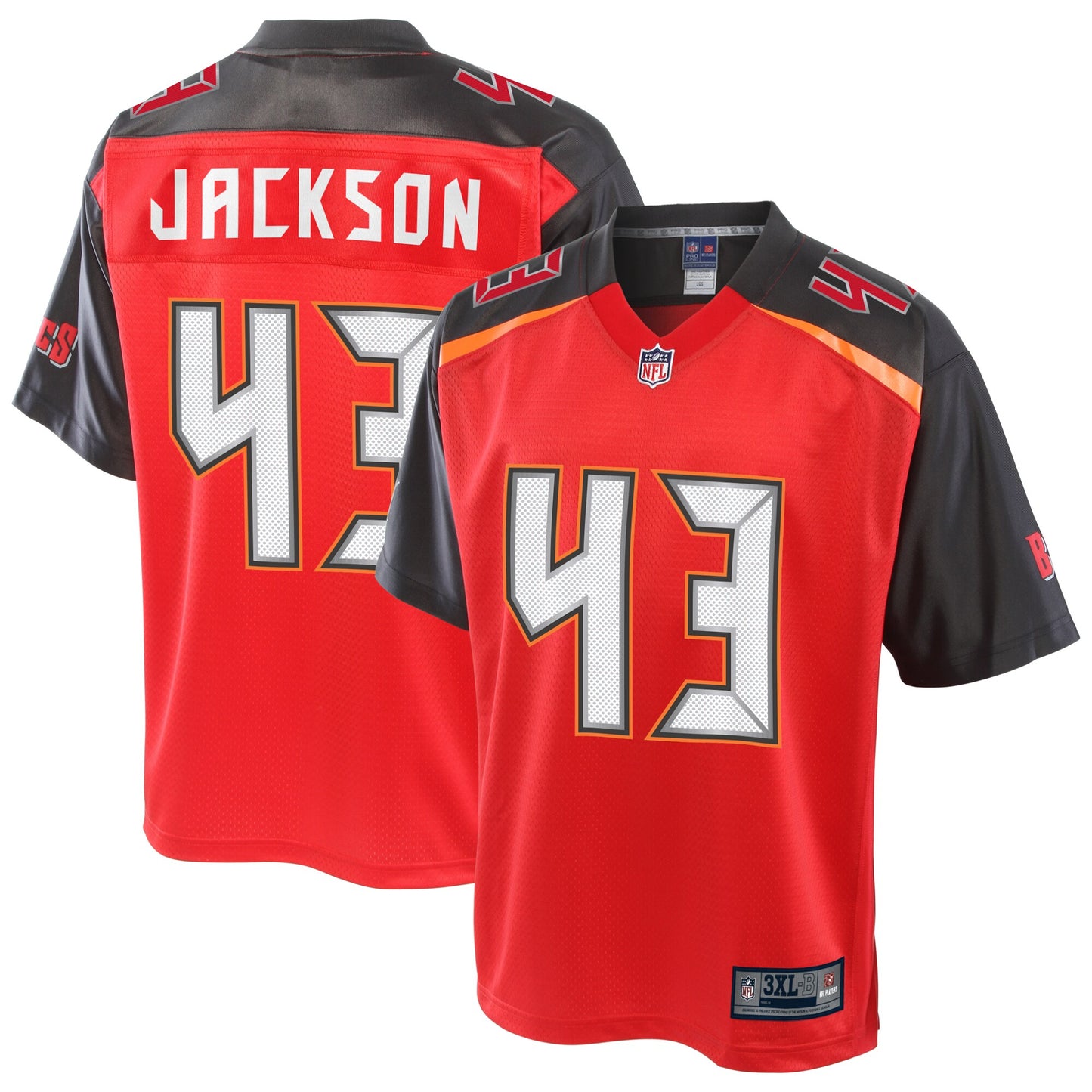 Tampa Bay Buccaneers Darius Jackson Pro Line Big & Tall Red Football Jersey product image