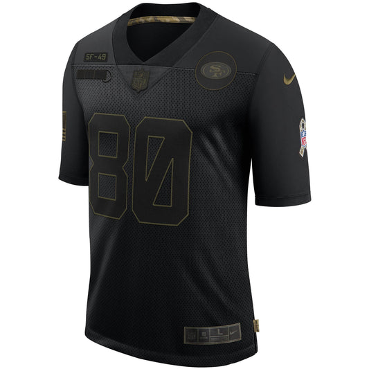 San Francisco 49ers Jerry Rice 1910 Limited Salute To Service Black Football Jersey product image