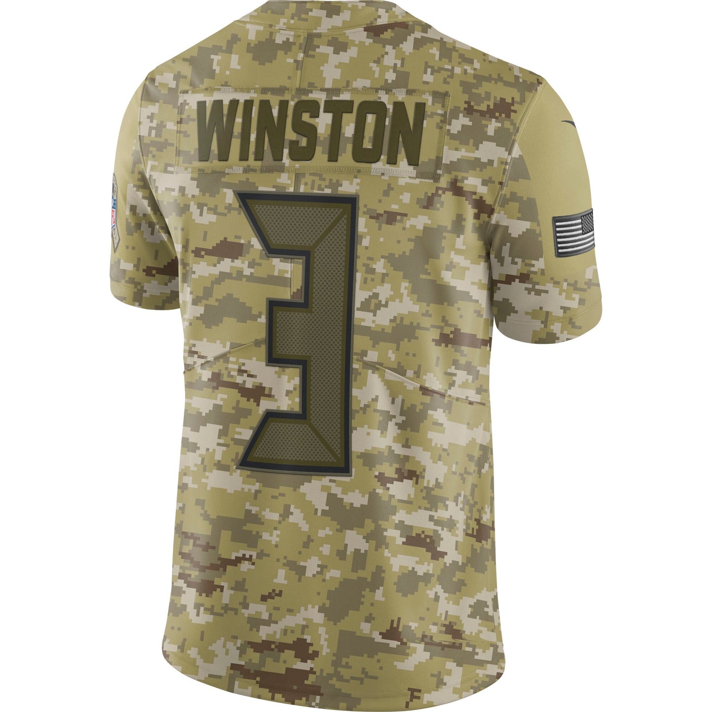 Tampa Bay Buccaneers Jameis Winston Camo Limited Salute To Service Football Jersey product image