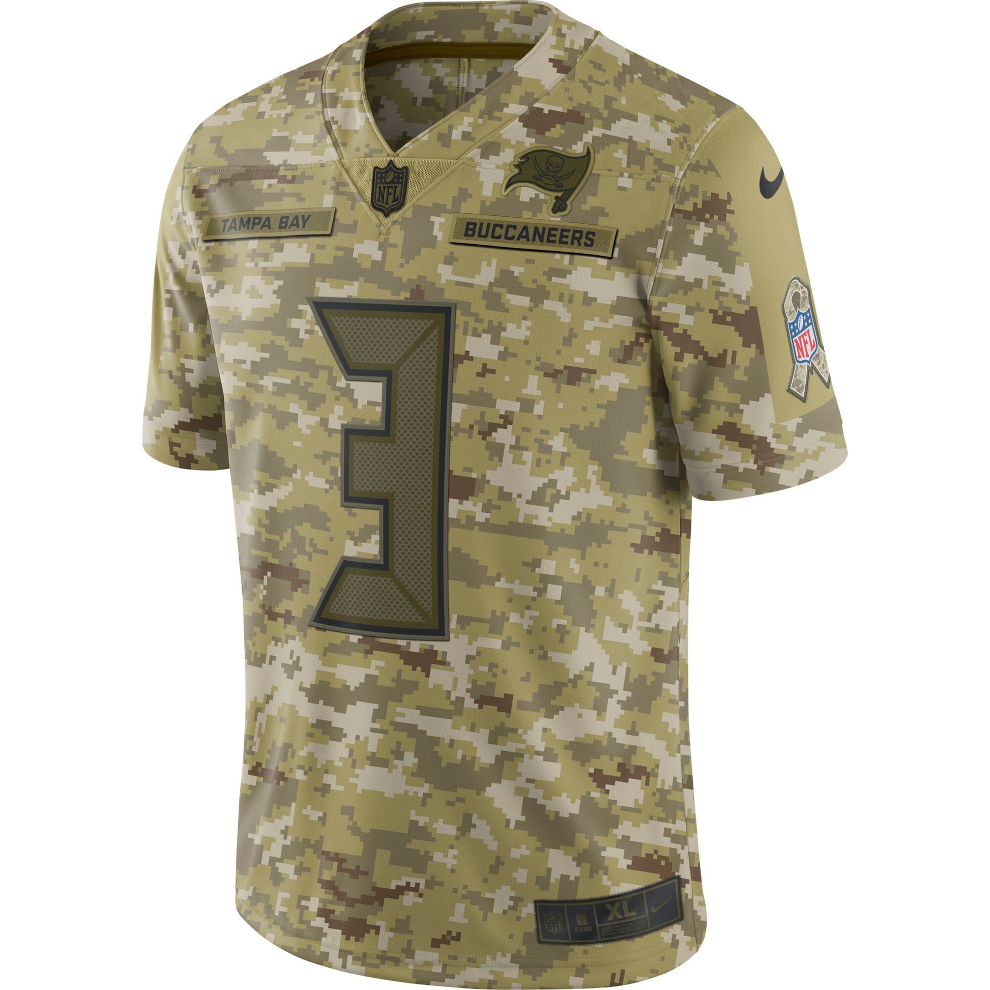 Tampa Bay Buccaneers Jameis Winston Camo Limited Salute To Service Football Jersey product image