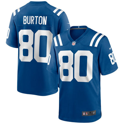 Indianapolis Colts Trey Burton Game Royal Football Jersey product image
