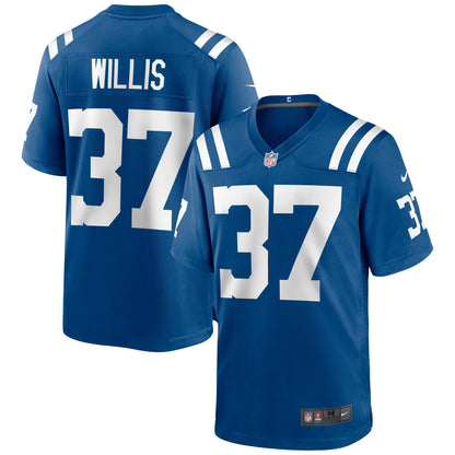 Indianapolis Colts Khari Willis Game Royal Football Jersey product image